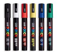 Uni Posca PC-5M Pittura Evidenziatore - 6 Penna Set Di Migliore Vendita Colori