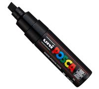 Uni Posca PC-8K Pennarello BLACK Punta Scalpello Larga 8mm Linea