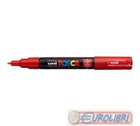 UNI POSCA PC1 ROSSO 6PZ FINI PENNARELLO