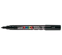 Uni Posca Pc3 M fine, tratto 0,9 - 1,3 mm Confezione da 12 Black