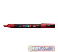 UNI POSCA PC3 ROSSO 6PZ FINE PENNARELLO