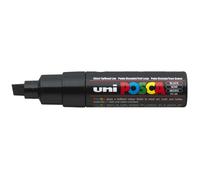 Uni Posca PC8K - Pennarello con punta piatta larga, 8 mm nero