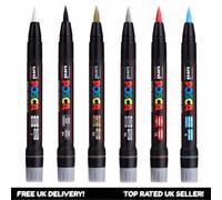 Uni Posca PCF-350 Pennarello Per Vernice Set Di 6 Penne Dei Colori Più Venduti