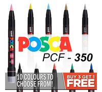 Uni posca PCF-350 Pennello Punta Tessuto Porcellana Pennarello Acquista 4,Pay