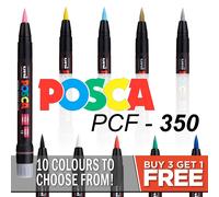 Uni posca PCF-350 Pennello Punta Tessuto Porcellana Pennarello Acquista 4,Pay