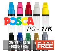 UNI POSCA Pennarelli Per Arte - PC-1M PC-1MR PC-3M PC-5M PC-8K PC-17K PCF-350