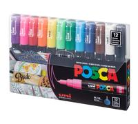 Uni-Posca - Pennarello, Modello: PC-1M. Punta extra fine, Confezione da 12 pezz