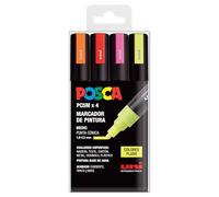 UNI Posca Set PC 5M Fluor - Confezione da 4 pennarelli