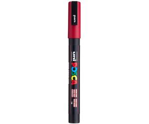 Uni Posca - Uni Posca PC3M Verfmarker Donkerrood - ronde punt tot 1... NUOVO