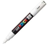 Felt-Tip Pens Posca Pc-1M White Black (6 Units) (1 Unit) NUOVO