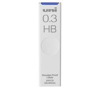 uni Smudge-Proof Leads Refill for Mechanical Pencil | 0.3mm | HB | 25pcs
