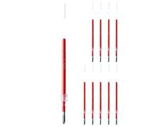 Uni SXR-10 Jetstream - Confezione da 10 ricariche per penna a sfera, 1,0 mm, colore: Rosso