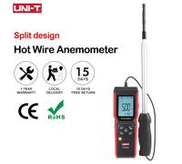 UNI-T Anemometro a filo caldo UT362H Misuratore di velocità del vento (0~30 m/s) Misurazione della temperatura del flusso di velocità con design diviso