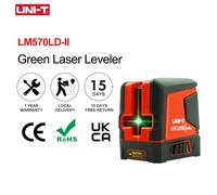 UNI-T LM570LD-II Livellatore laser a 2 linee Strumento di misurazione del layout della linea trasversale orizzontale verticale autolivellante a raggio verde