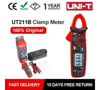UNI-T Mini Pinza amperometrica digitale UT211B Auto Vero RMS 60A AC DC Pinza di corrente Amperometro Voltmetro Modalità zero Misurazione della capacità