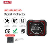 UNI-T Inclinometro digitale LM320C Indicatore di livello elettronico Goniometro magnetico Cercatore angolare Goniometro Misuratore di angolo per la casa