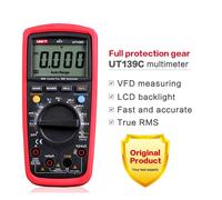 UNI-T Multimetro Digitale UT139C NCV Multimetro Vero RMS Temperatura Tester Elettrico Portatile AC DC Tester di Tensione di Corrente