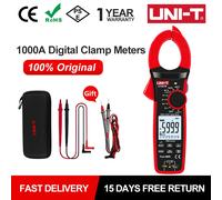 UNI T pinza amperometrica digitale professionale AC DC pinza voltmetro amperometro UT207B UT208B morsetto amperimetrico ACV retroilluminazione vero RMS