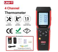 UNI-T termometro digitale a 4 canali UT325F J/T/E/R/S/N/K tipo termocoppia misuratore di temperatura Bluetooth ad alta precisione
