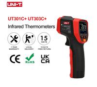 UNI-T Termometro laser a infrarossi senza contatto Schermo a colori HD Misurazione della temperatura industriale UT301A+ UT301C+ Pistola IR UT303C+