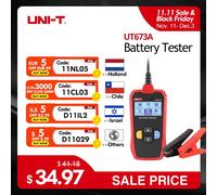UNI-T Tester batteria per auto UT673A UT675A 12V 24V DC Tester di carico Misuratore di capacità Controllo batteria Test di avviamento del circuito di ricarica