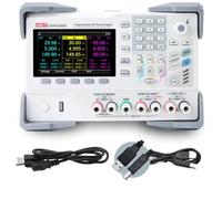 UNI-T UDP3305S - Alimentatore di rete lineare programmabile DC da laboratorio con 4 canali, 328 W, risoluzione 1 mV, tensione < 0,03% + 10 mV corrente < 0,2% + 5 mA precisione di regolazione