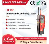 UNI-T Tester di tensione e continuità UT18E 12V-1000V Voltmetro digitale Rilevatore di sequenza di fase Volt Sonda Strumento per elettricisti