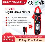 UNI-T UT210E UT210D AC DC Corrente Pinza amperometrica digitale Vero RMS Pinze Amperometro Tester di tensione Frequenza VFC Misuratore di capacità