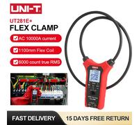 UNI-T UT281E + Pinza amperometrica flessibile 1000V AC DC Tester di tensione 10000A AC Amperometro Pinza Prova di resistenza alla frequenza di corrente di interruzione