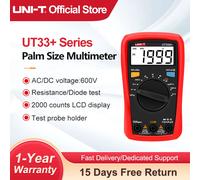 UNI-T UT33 Multimetro digitale UT33D+ UT33C+ UT33B+ Multimetri Palm Size Voltmetro DC AC Tester di resistenza Multi Tester