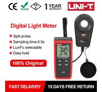 UNI-T UT383S Luxmetro Misuratore di luce digitale Palmare 199900 Lux FC Meter Luminometro Fotometro Illuminometro a 3 gamma Display LCD