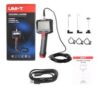 UNI-T UT665 Boroscopio industriale portatile, 30 W Pixel Borescopio Telecamera endoscopio con 8 luci a LED, schermo IPS da 4,3 pollici, tubo flessibile sostituibile impermeabile IP67 per tubo di fogna