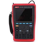 UNI-T UTD1102C - Oscilloscopio digitale portatile con 2 canali 100 MHz, 500 Msa/s, misura per tensione di corrente, 5 contatori display, display LCD TFL da 5,7 pollici, 2 in 1: multimetro e