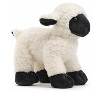 Uni-Toys - Agnello bianco e nero - 19 cm (lunghezza) - pecora peluche, peluche