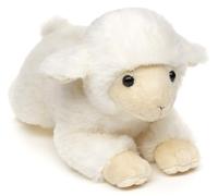 Uni-Toys Agnello bianco, sdraiato, 21 cm (lunghezza), pecora di peluche, peluche