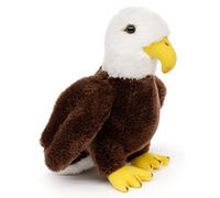 Uni-Toys - Aquila calva Plushie - 12 cm (altezza) - Peluche aquila, uccello - peluche