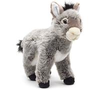Uni-Toys - Asino grigio, in piedi - 28 cm (altezza) - peluche, peluche