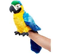 Uni-Toys - Bambola a forma di pappagallo con testa girevole - 26 cm (altezza) - Uccello - peluche