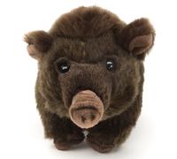 Uni-Toys - Bambola con cinghiale in piedi, 23 cm (lunghezza), maiale di peluche, peluche