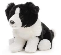 Uni-Toys - Border Collie seduto (senza guinzaglio) - 20 cm (altezza) - Cane di peluche - Doudou