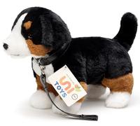 Uni-Toys - Cane bernese, in piedi - con guinzaglio - 29 cm (lunghezza) - cane di peluche - peluche