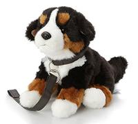 Uni-Toys - Cane di montagna di Berna (con guinzaglio) - Con voce che abbaia - 19 cm (altezza) - peluche