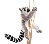 Uni-Toys - Catta, con chiusura in velcro sulle mani - 21 cm (altezza) - scimmia - peluche