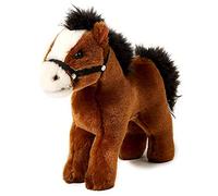 Uni-Toys - Cavallo, in piedi, marrone (senza sella) - 23 cm (lunghezza) - cavallo di peluche - peluche peluche