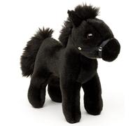 Uni-Toys - Cavallo, in piedi, nero (senza sella) - 23 cm (lunghezza) - peluche, peluche