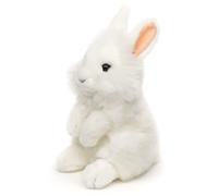 Uni-Toys - Coniglio Angora bianco, in piedi - 18 cm (altezza) - Peluche coniglio - Doudou