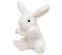 Uni-Toys Coniglio con orecchie (bianche), 15 cm (altezza), coniglietto di peluche, peluche