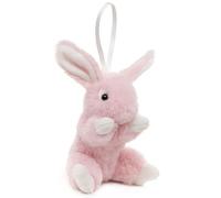 Uni-Toys Coniglio con orecchie pieghevoli (rosa), con passante, 15 cm (altezza), coniglietto di peluche, peluche