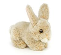 Uni-Toys - Coniglio, sdraiato (beige) - 18 cm (lunghezza) - coniglio peluche - peluche