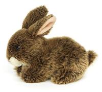 Uni-Toys - Coniglio, sdraiato (marrone) - 18 cm (lunghezza) - coniglio peluche - peluche peluche